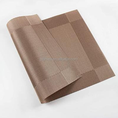 China Sustainable House PVC Stain Resistant Dinner Table Set Mat For Party Picnic for sale