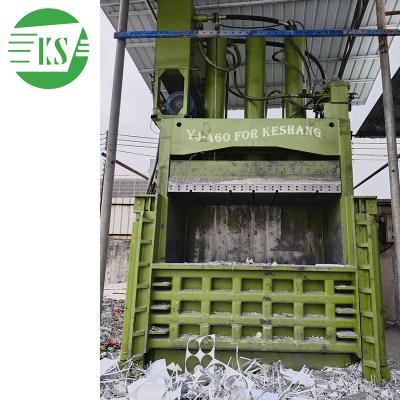 China Recycling Keshang YJ-460T Automation Truck Hydraulic Vertical Car Used Tire Baler For Sale Scrap Waste Baler Machine for sale