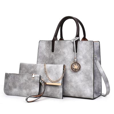 China Lady Ladies Handbags Designer Bags For Women Handbag PU Compound Bags 3pcs Set Women Handbags Set for sale