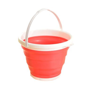 China Viable collapsible household cleaning new type round bucket plastic collapsible water buckets for camping fishing for sale