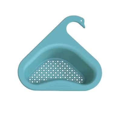 China Plastic Silicone Sieve Strainer Water Faucet Leftover Soup Sieve Food Sink Swan Net Red Viable Kitchen Basket Strainer for sale