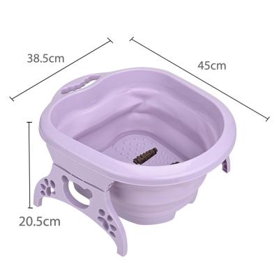 China Foldable Portable Relax Bucket Pedicure Pedicure Foot Massager Foot Spa Foldable Soaking Bath for sale