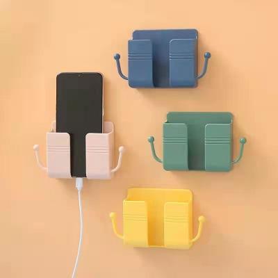 China Color Viable Wall Mounted Remote Control Mobile Phone Candy Storage Rack Basket Filler Box for sale