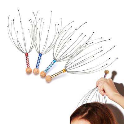 China Gently we supply high quality Handheld Scalp Massage Color Relaxation Pressure Head Head Massager for sale