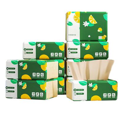 China Factory Soft Bamboo Pulp Bundle Brown Paper Facial Toilet Paper In Small Bundle for sale