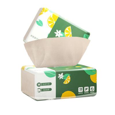 China Sichuan Bamboo Soft Tissue Toilet Paper Pulp Snack Facial Tissue Soft Pack for sale