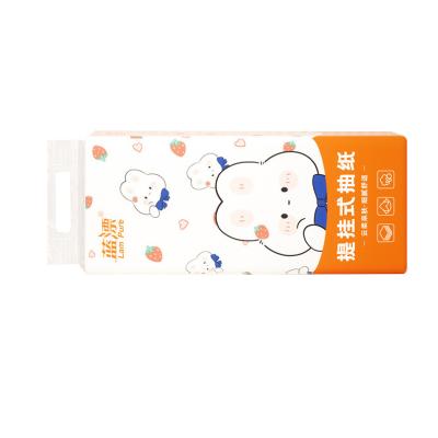 China Newest Blank Wooden Pocket Cloth Customized Wall Hanging Recycled Recycled Facial Tissue Pop Out Bottom for sale