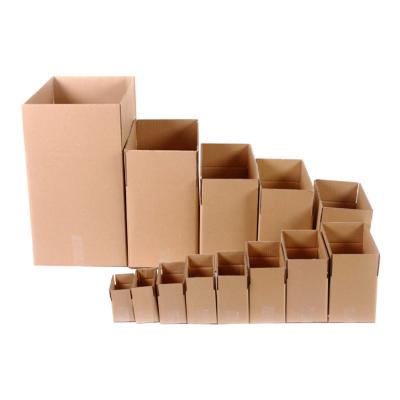 China Personal Care Multi Size Corrugated Brown Kraft Paper Ship Mail Cardboard Box for sale