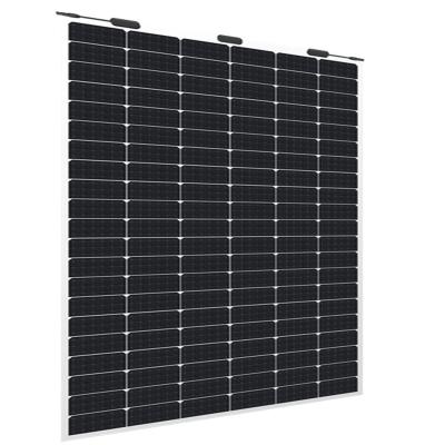 China New Design flexible solar panel 375W for pv marine boat flexible solar panels kit 166mmx166mm for sale