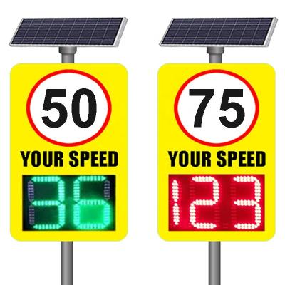 China 45CM*35CM Solar Powered Trailer LED Display Message Sign Variable Road Speed ​​Signs for sale