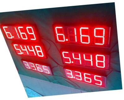 China Petrol Station Display Board Digital Gas Price Gas Station Led Sign Numbers for sale