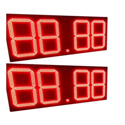 China Gas Station Outdoor Waterproof Outdoor RF Wireless Full Color Gas Station Led Dot Matrix Electronic Price Display for sale