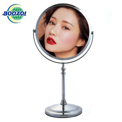 China New Arrival Amazon Magnifying Hot-selling Double Sided HD Mirror Vanity Table 8X Cosmetic Magnifying Makeup Mirror With Metal Stand for sale