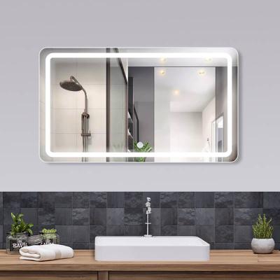 China Luminous Vertical LED Light Mirror Wall Hanging Touch Sensor Switch Bathroom for sale