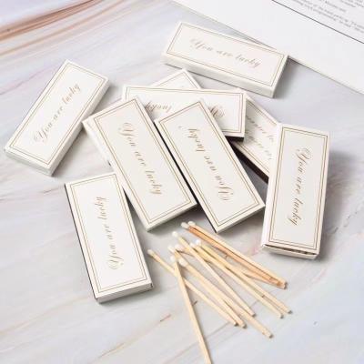 China Birthdays Long Wooden Stick Matches With Custom Match Box For Candle Match for sale