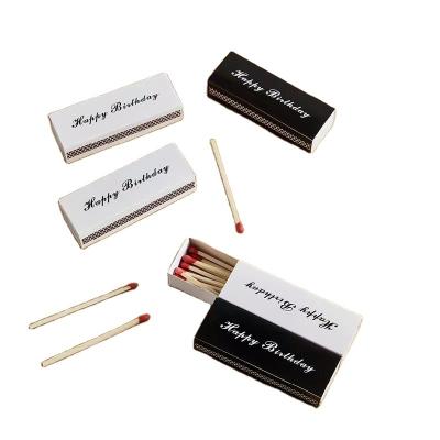 China Birthdays Logo Paper Box Small Long Slide Matchbox Custom White Empty Match Boxes For Match Matchbook Custom for sale