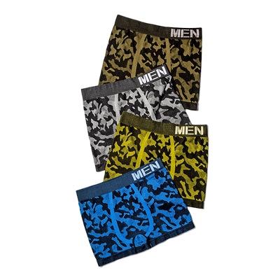 China Camouflage Antibacterial High Quality Color Seamless Mens Underwear Men's Boxers Boxershorts for sale