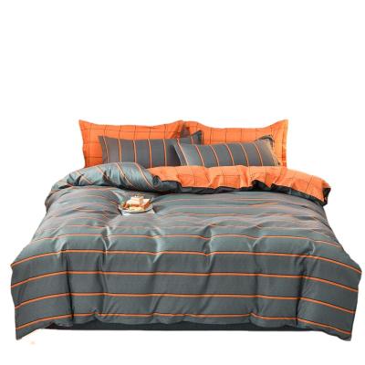 China 100% Polyester Modern Stripe Printed Bedding Set for sale