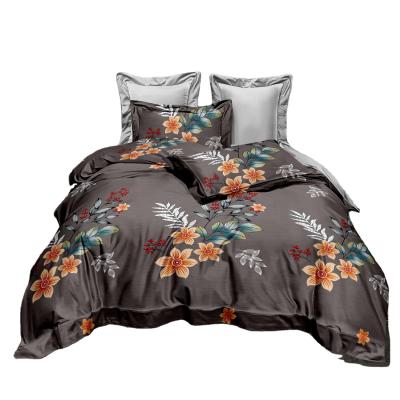 China Nondisposable Hot Sale Luminous Night Market EU Middle East American Glowing Bedding Set Eco-Friendly Flower Sheets Butterfly Quiltcover Set for sale