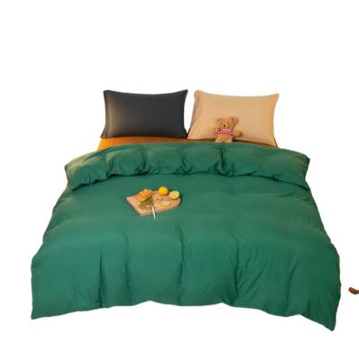 China Modern Factory Customized 100% Polyester Bedding Set, Fitted Sheet Set In Solid Color for sale