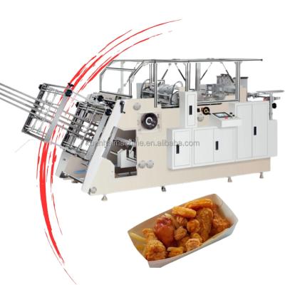 China Motor Driven ZF-800 High Speed Automatic Paper Box Forming Machine for Fast Food Trays for sale