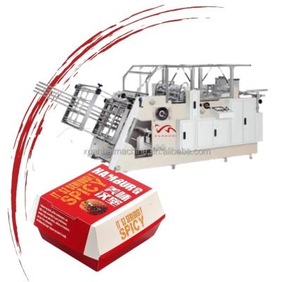 China XUANHAI ZF-800 Hamburger Paper Box Forming Machine Paper Width 100-550mm and Paper Length 100-450mm for sale