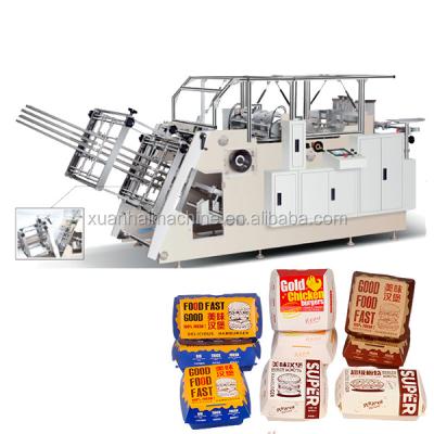 China Superior quality paper bucket machine paper box burger pizza box making machine for sale