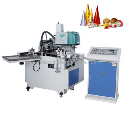 China Fully Automatic Ice Cream Water Paper Cone Sleeve Making Machine 190 Pcs/min for sale