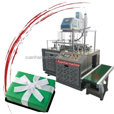 China full automatic kraft paper right angle gift packaging box making machine price for sale