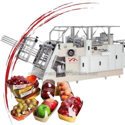 China XUANHAI ZF-800 paper box forming machine Lunch Burger Cake Hamburger fast food Pizza Box Making machine for sale