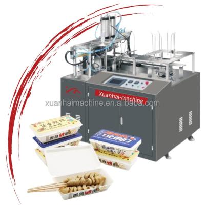 China disposable paper lunch box machine with paper product making machinery for sale