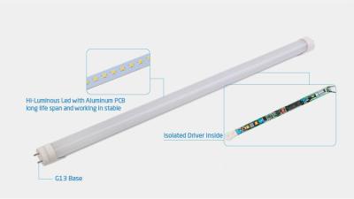 China DLC 4ft 18 Watt T8 LED Tube light , SMD2835 5000K LED Tubes for sale