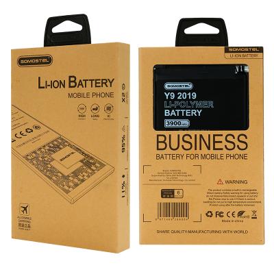 China Mobile Phone Somostel Factory Manufacturer Li-ion Mobile Phone Battery For Huawei Y9 Baterias 2019 for sale