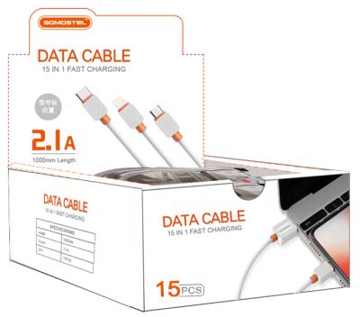 China Mobile Phone Etc.electronic Product 1 El Cable De Datos De Carga Rapida 15 En No Es Facil De Romper Cable De Datos De PVC De Alta Calidad USB for sale