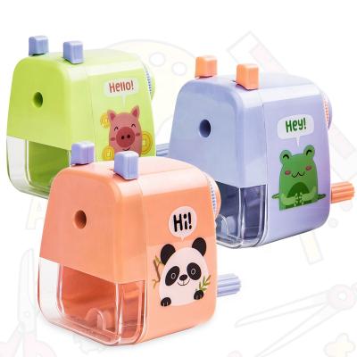 China Cartoon Premium Quality Panda/Frog/Pig Cartoon Factory Made Pencil Sharpeners for sale