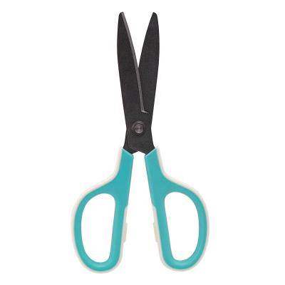 China Premium Factory Made Anti-sticking Coating Scissors Rustproof and Anti Sticky Office Soft Handle Scissors for sale