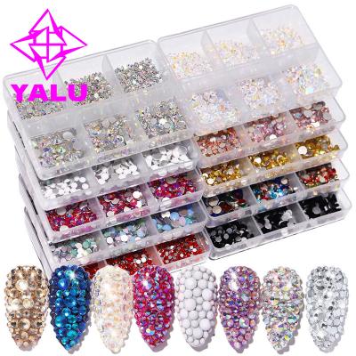 China Charming Muliti-size Rhinestone Nail Art Decorations Crystal Misscheering Glass Flatback Crystal for sale