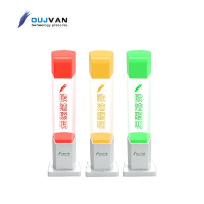 China wholesale aluminum alloy acrylic lampshade tri color led signal tower lamp alarm red yellow green light for sale