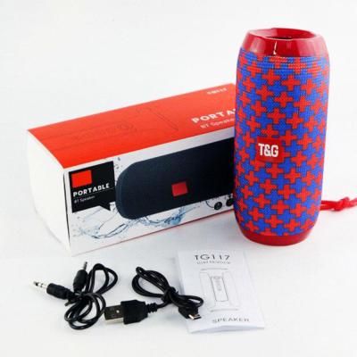 China Mini Wireless Bass Speaker Portable Outdoor Sports Mini Column Music Player Speaker Support TF Card Hi-TG117 for sale