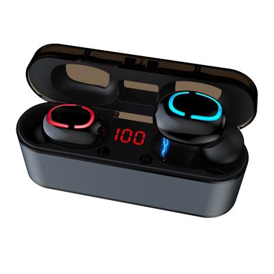 China 5.0 Auto Boot Pairing GlobalCrown Q68 TWS Wireless Mini Earphonebt LED Display With Dual Mic for sale