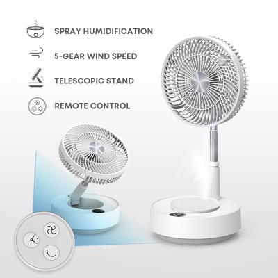 China Telescopic Sync Pipe Fan Floor Telescopic Folding Fan With Humidifier for sale