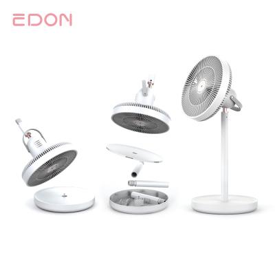 China Double-layer 16 feather fan design home office table floor motor stand magnetic remote adjustable pedestal fan for sale