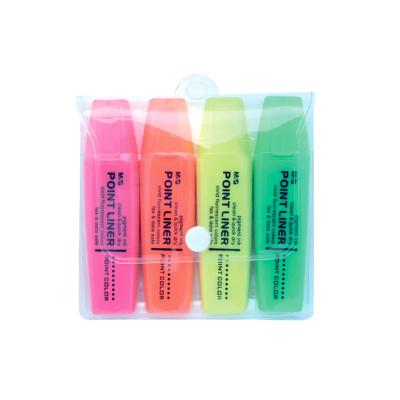 China office & School M&G Markers Scented Yellow/Green/Orange/Pink Highlighter Bar 4 Color Set for sale