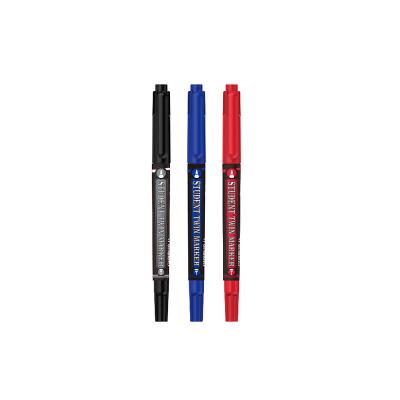 China Economic Permanent Marker M&G Office Supply Tips Double Black Permanent Marker Pens For Office Supplies for sale