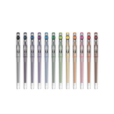 China M&G Natural Economical Liquid Roller Pen 0.5mm Grene Liquid Pink Red Blue Orange Purple for sale