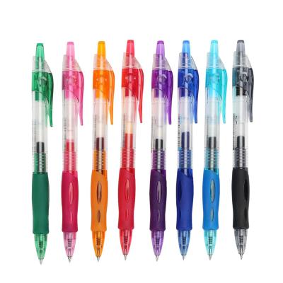 China Best Selling M&G 8 Colors 0.7mm Full Size Office Stationery Retractable Gel Parks For Office Supply for sale