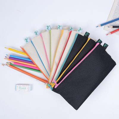 China Schools & Custom Offices Polyester Cotton Logo Pencil Case For School for sale