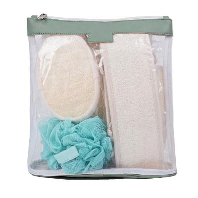 China Fashion Customized Waterproof Square Single Double Function Bath Bag Cosmetic Bags For Shower Room for sale