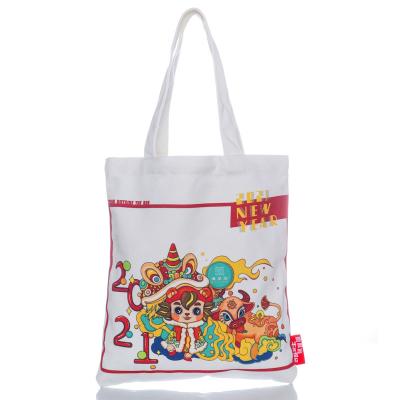 China Promotion 2022 Handled Lightweight Gift Give Away Company Brand Customer Bag Shopping Reusable Cotton for sale