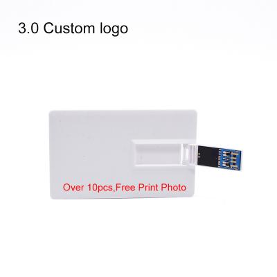 China USB 2.0 Flash Drive Business Card USB Drive Business Card USB Drive Full Color Popular Printing Plastic USB Full Color Advertising 8GB 4GB Pendrive 32G 16GB Plastic Black White for sale